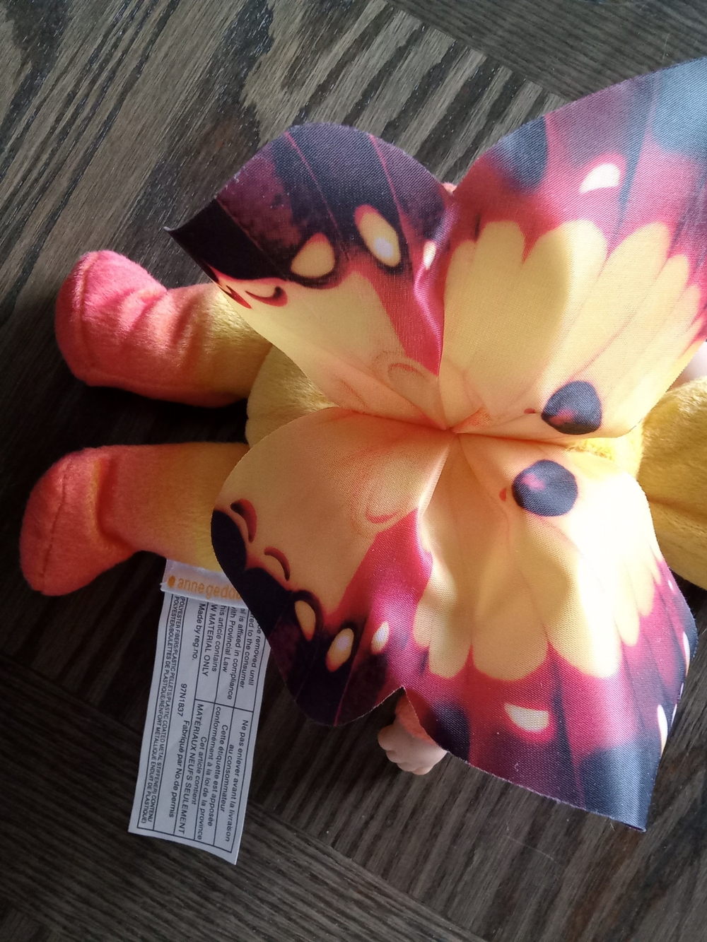 Anne Geddes Monarch Butterfly Plush Doll Orange/Yellow - Picture 4 of 7
